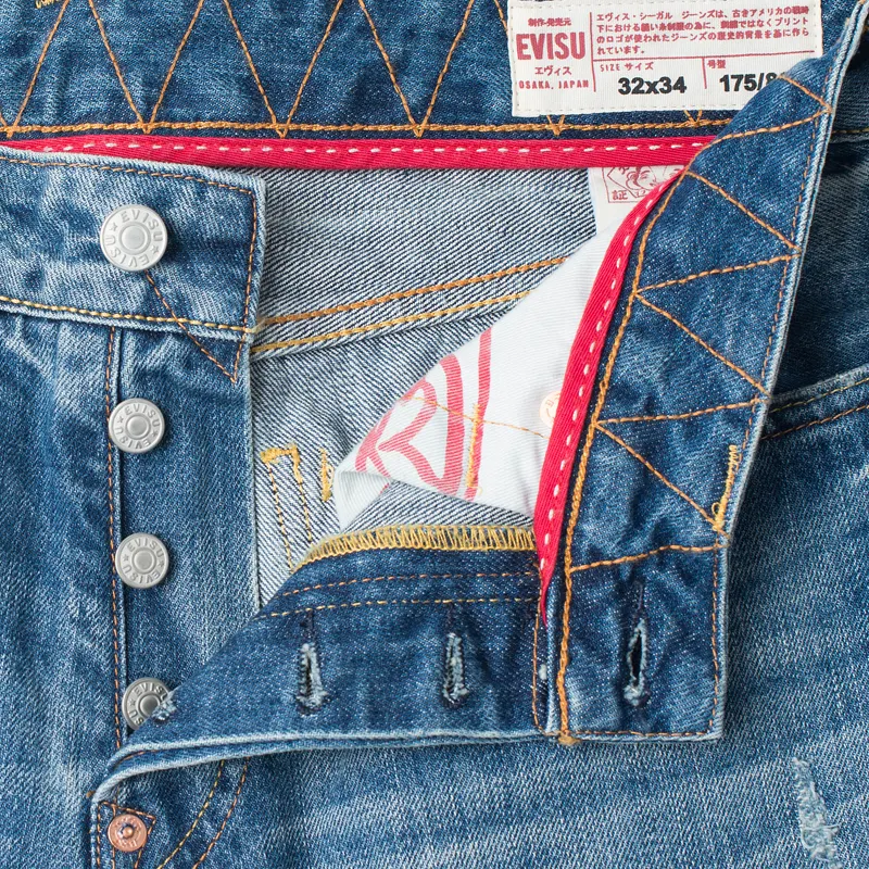 Evisu Мужские джинсы 2008 Regular Fit Playful Print Daicock