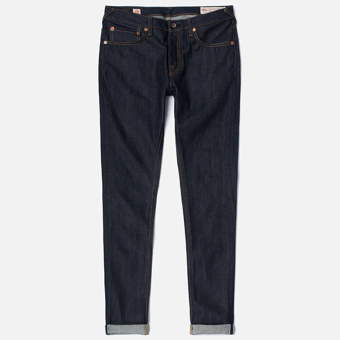 Evisu Мужские джинсы 2010 Slim Fit Seagull Selvedge Raw Denim