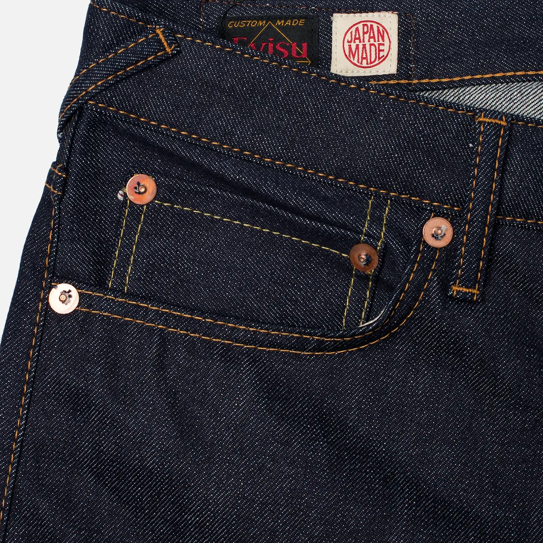 Evisu Мужские джинсы 2010 Slim Fit Seagull Selvedge Raw Denim