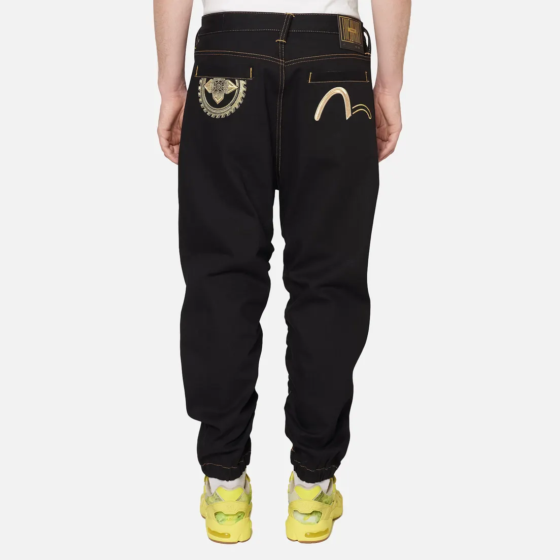 Evisu Мужские джинсы Evisukuro Embroidered Seagull & Kamon 3D 12.5 Oz