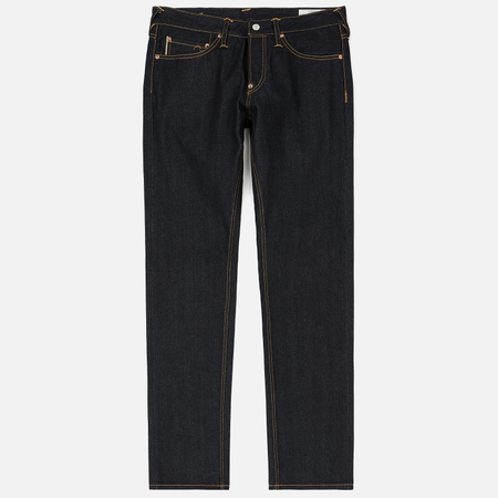 Мужские джинсы Evisu Evisukuro Hannya And Seagull Embroidered Raw Selvedge Indigo