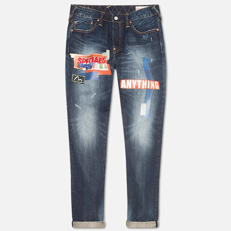 Evisu Мужские джинсы Patch Work