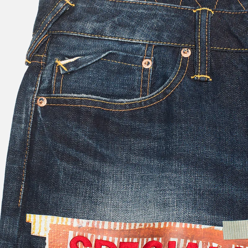 Evisu Мужские джинсы Patch Work