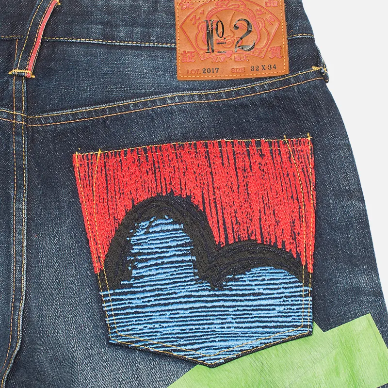 Evisu Мужские джинсы Patch Work