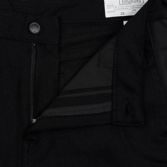 Мужские джинсы Evisu Side Panelled Cargo Jogger Fit Seagull Pockets Black