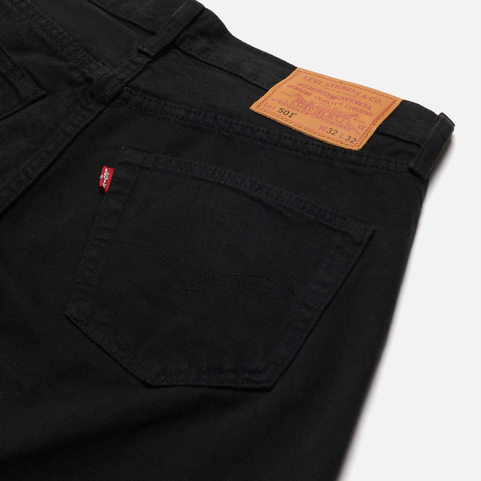 Мужские джинсы Levi's, цвет чёрный, размер 32/32 00501-0165 501 Original Fit - фото 3