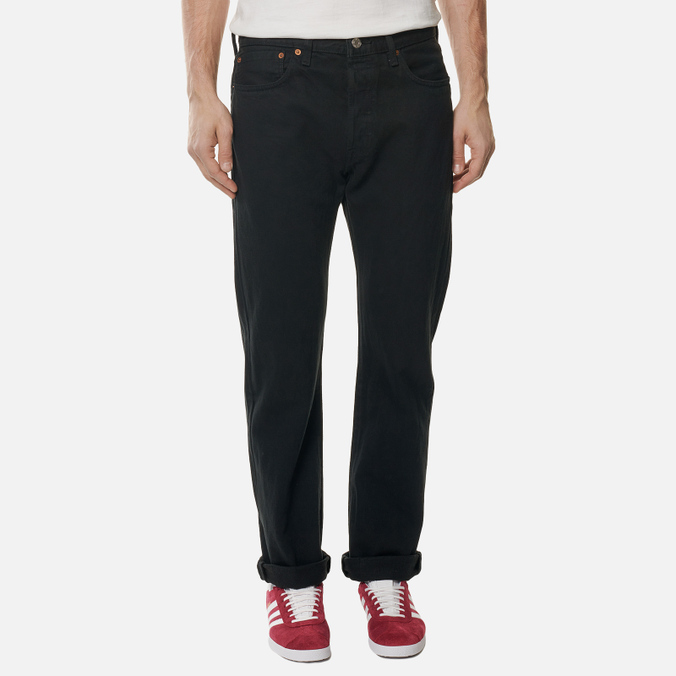 Мужские джинсы Levi's, цвет чёрный, размер 32/32 00501-0165 501 Original Fit - фото 4