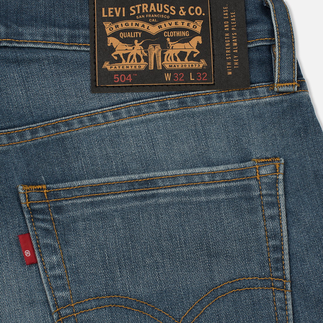Levi's Skateboarding Мужские джинсы 504 Straight Fit 5 Pocket