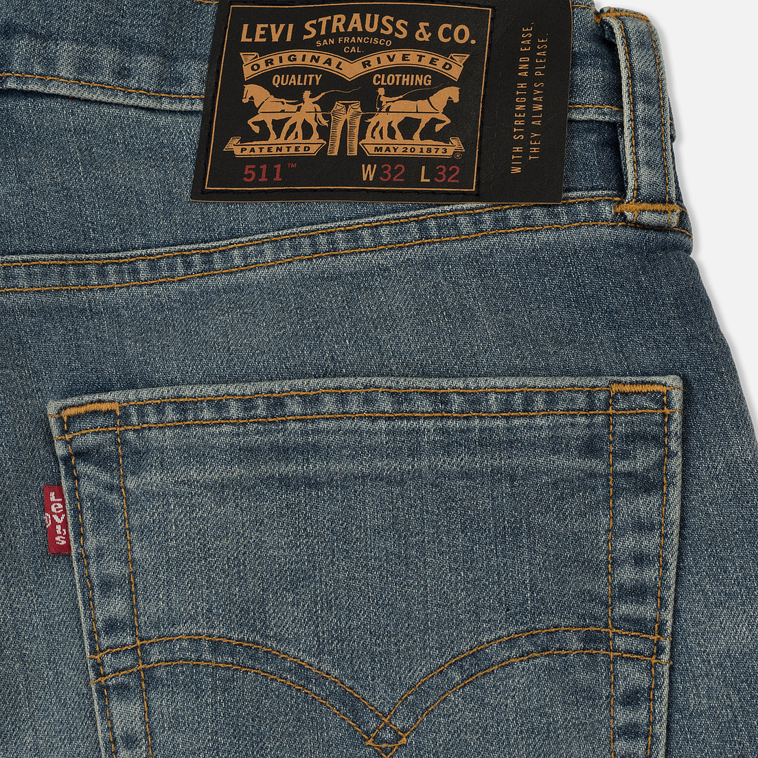 Levi's Skateboarding Мужские джинсы 511 Slim Fit 5 Pocket