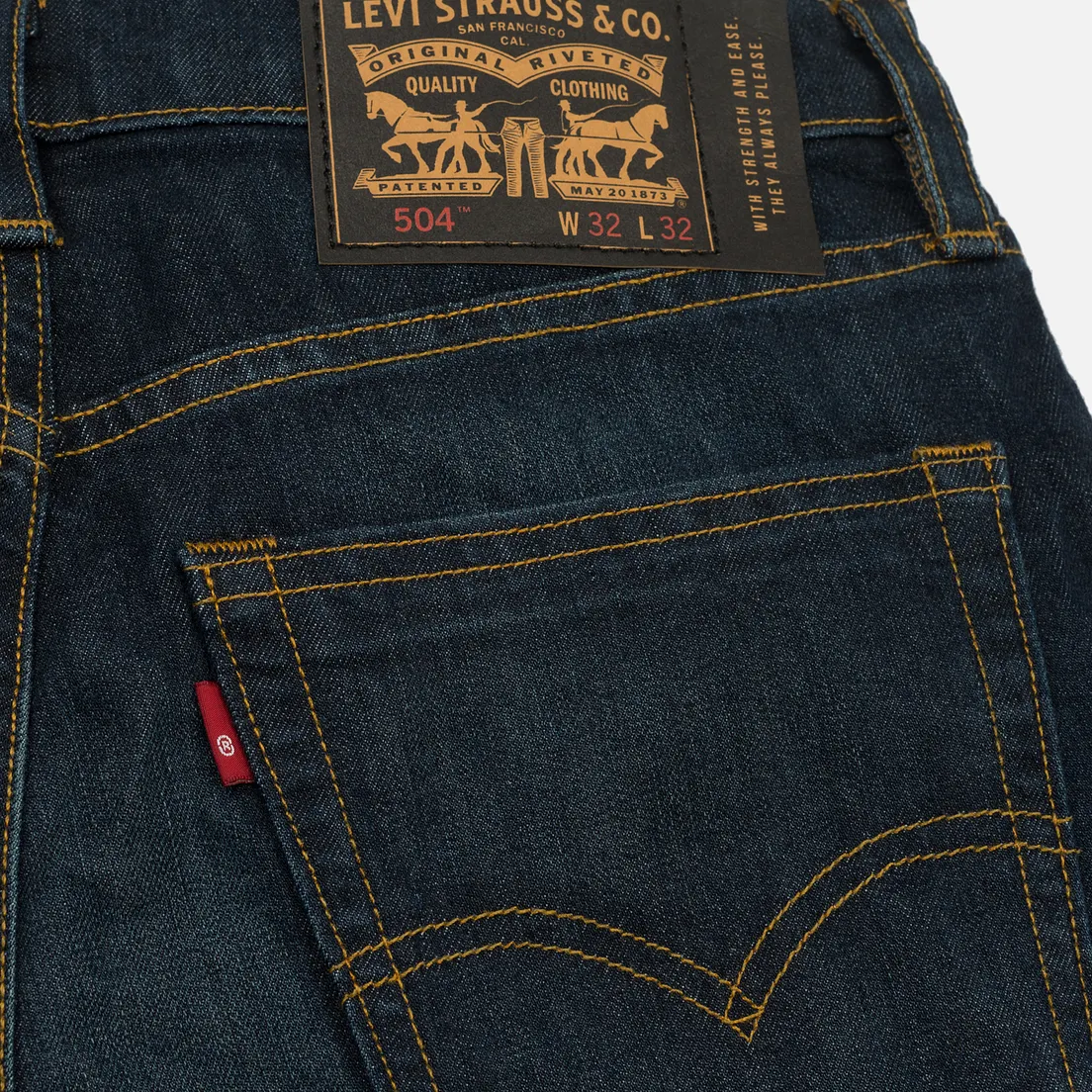Levi's Skateboarding Мужские джинсы 504 Straight Fit 5 Pocket