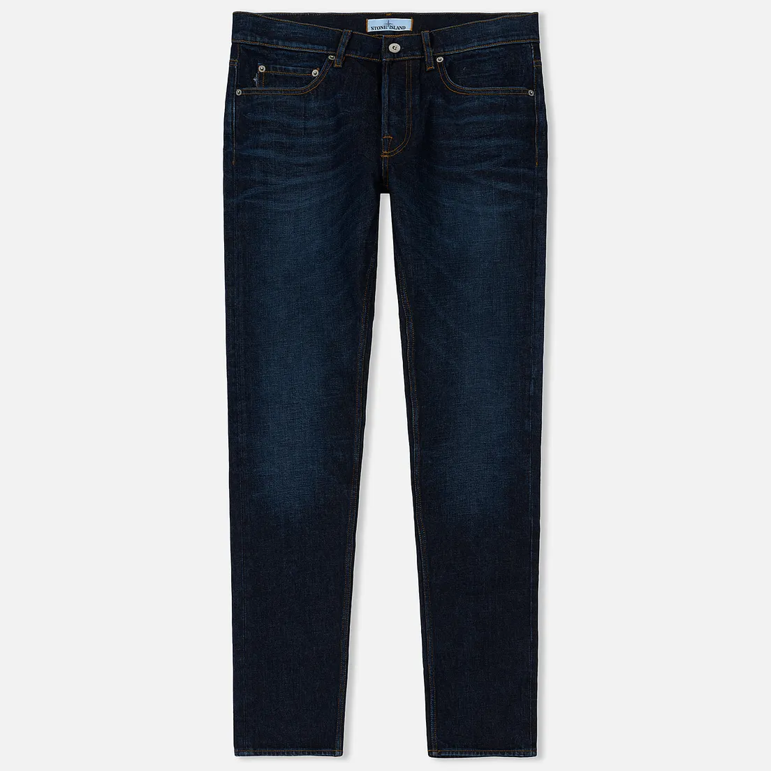 Stone Island Мужские джинсы Five Pockets Stretch Blue Denim 11 Oz Stone Washed