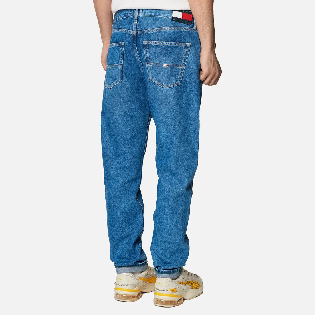 Tommy Jeans Мужские джинсы Rey Faded Tapered Fit 12 Oz