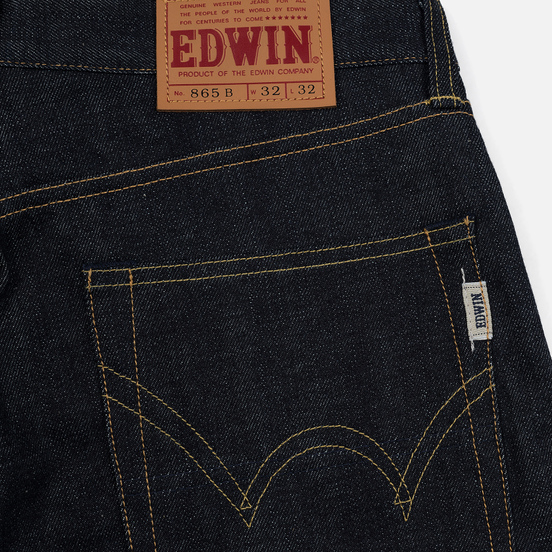 Мужские джинсы Edwin Nashville Red Listed Selvage Denim 14 Oz Blue Unwashed