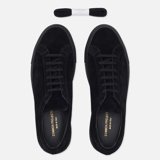 Мужские кеды Common Projects Original Achilles Low Suede Black