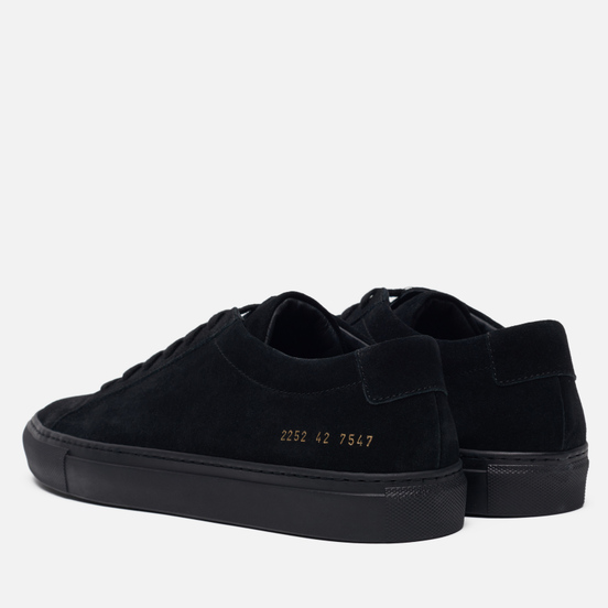 Мужские кеды Common Projects Original Achilles Low Suede Black