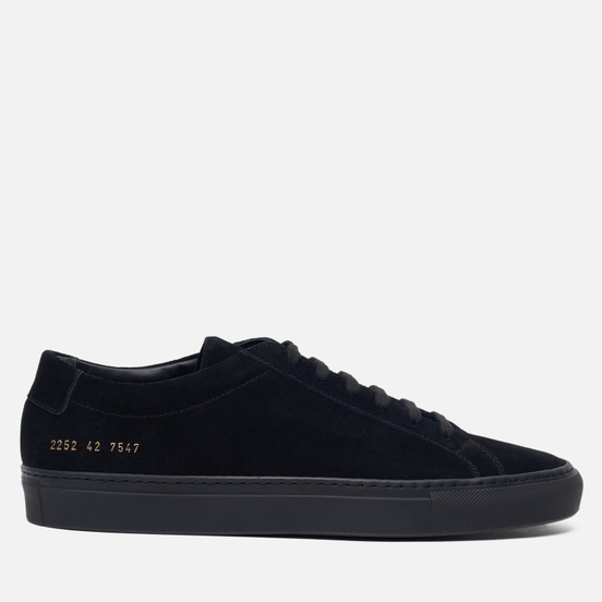 Мужские кеды Common Projects Original Achilles Low Suede Black