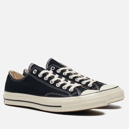 Кеды Converse Chuck 70 Vintage Canvas Low, цвет чёрный, размер 43 EU