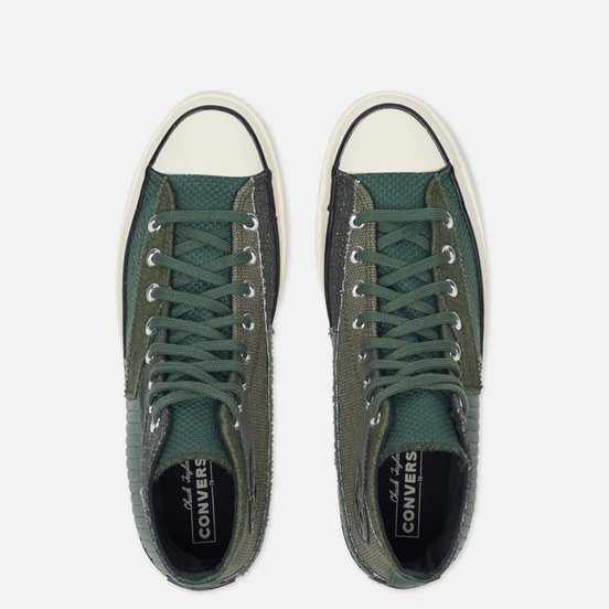 Мужские кеды Converse Chuck 70 High Mono Patchwork Forest/Egret/Black