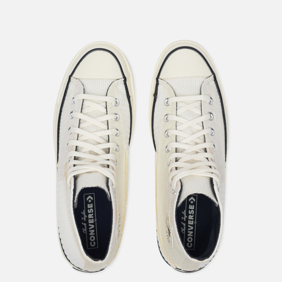 Мужские кеды Converse Chuck 70 High Mono Patchwork White/Egret/Black
