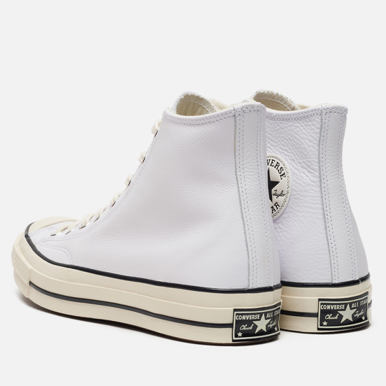 Мужские кеды Converse Chuck 70 Leather White/Black/Egret