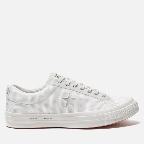 Мужские кеды Converse x Carhartt WIP One Star OX White/White/Vibrant Orange