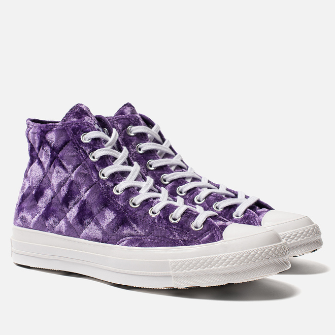 Мужские кеды Converse x Tyler The Creator Golf le Fleur Chuck 70 Velvet High Top Tillandsia Purple