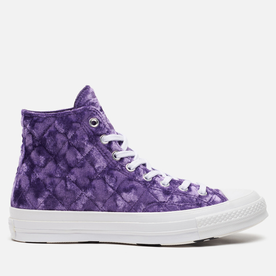 Мужские кеды Converse x Tyler The Creator Golf le Fleur Chuck 70 Velvet High Top Tillandsia Purple