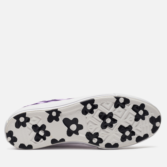 Мужские кеды Converse x Tyler The Creator Golf le Fleur Chuck 70 Velvet High Top Tillandsia Purple
