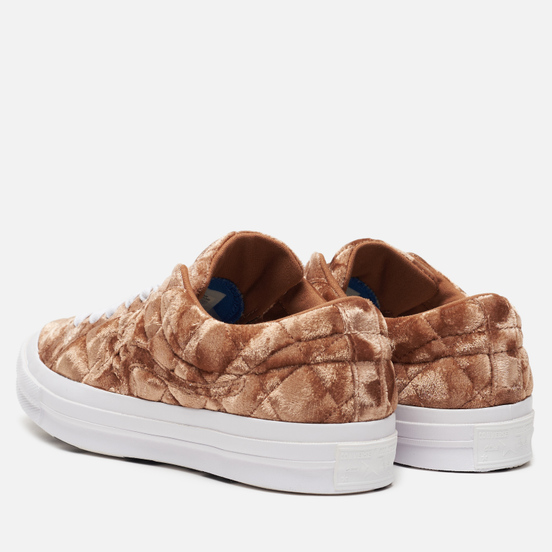Мужские кеды Converse x Tyler The Creator Golf le Fleur One Star Velvet Low Top Brown Sugar