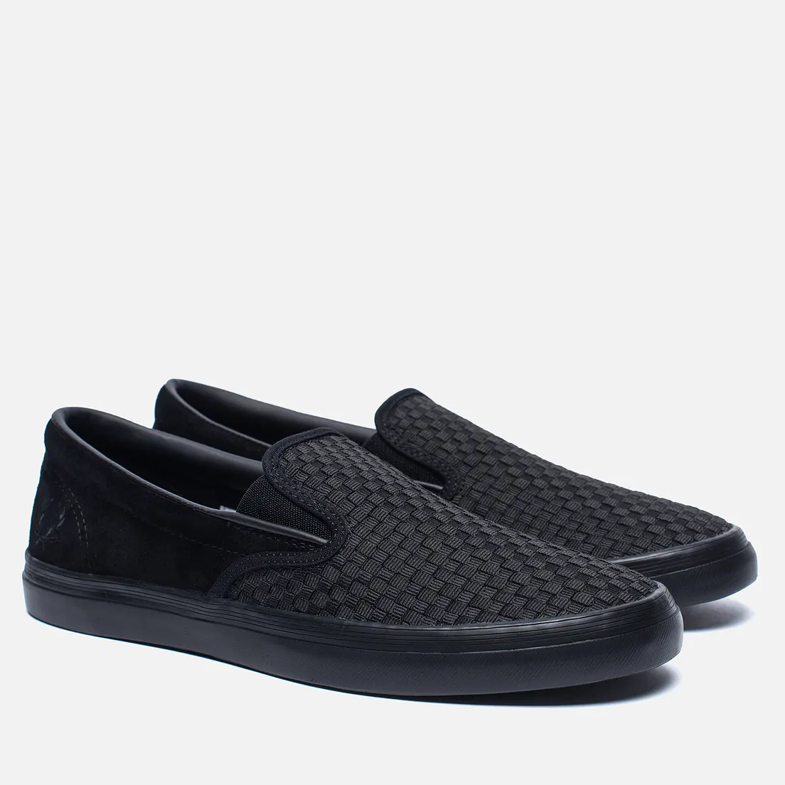 Fred Perry Мужские кеды Underspin Slip-On Checker Suede
