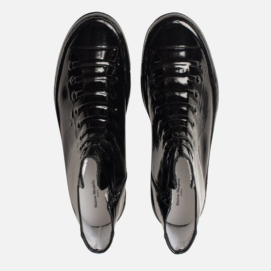 Мужские кеды Maison Margiela Wellington Plastic Casing High Top Black