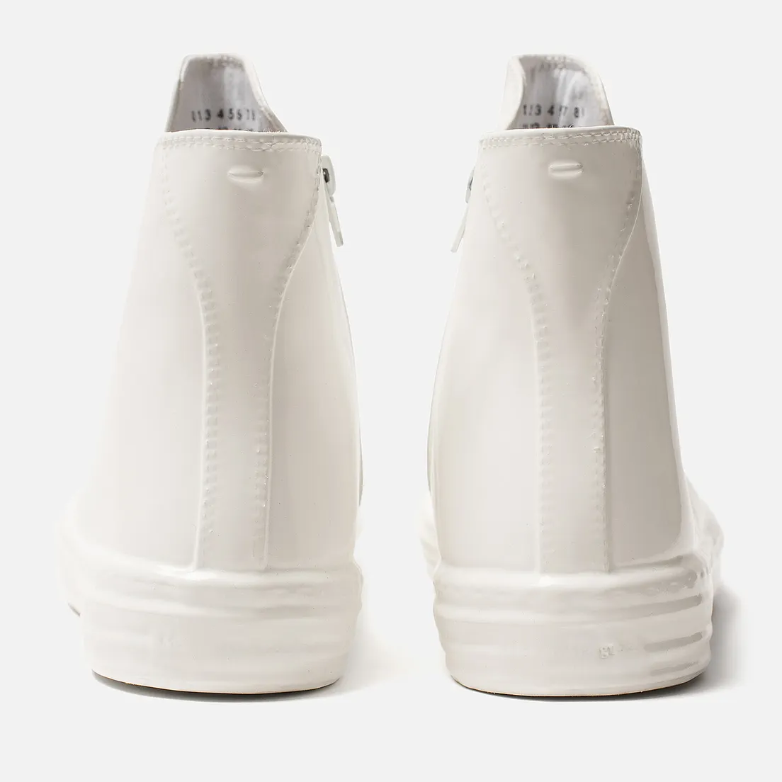 Maison Margiela Мужские кеды Wellington Plastic Casing High Top