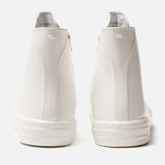 Мужские кеды Maison Margiela Wellington Plastic Casing High Top White