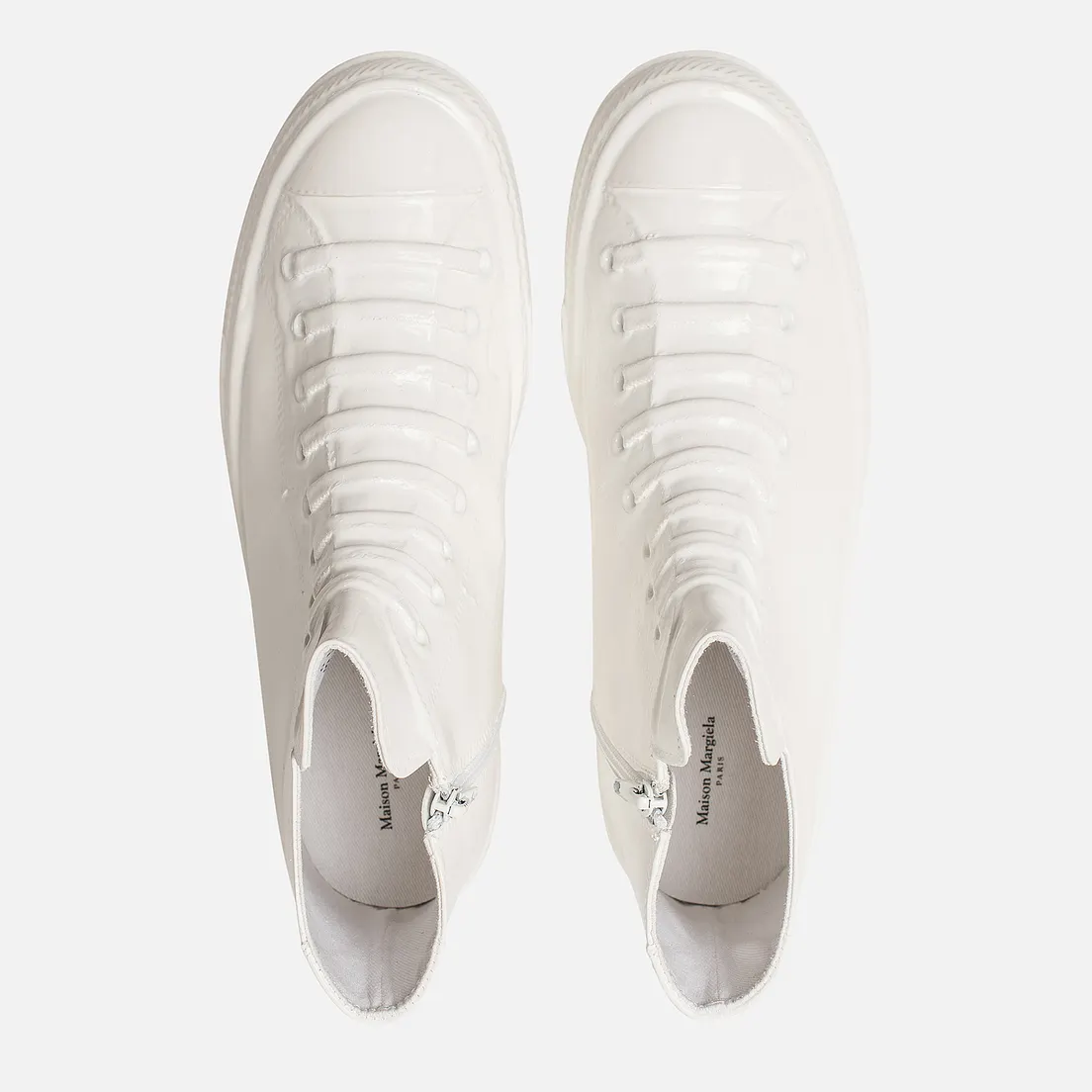 Maison Margiela Мужские кеды Wellington Plastic Casing High Top