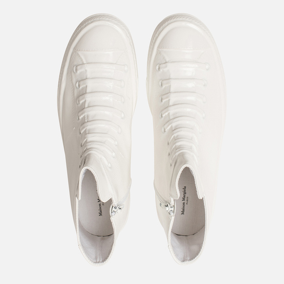 Мужские кеды Maison Margiela Wellington Plastic Casing High Top White