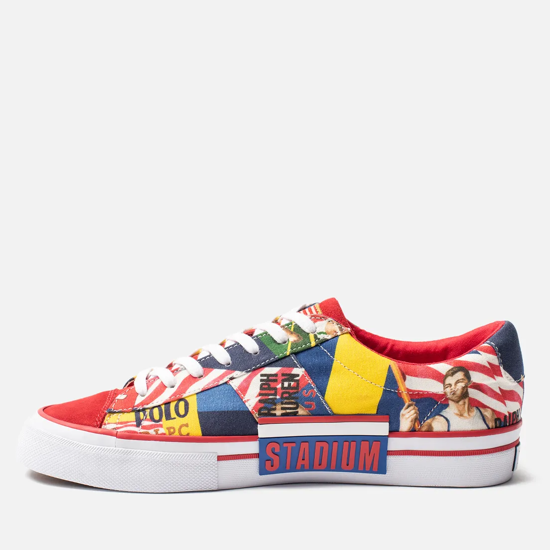 Polo Ralph Lauren Мужские кеды Sayer Collage Printed Canvas