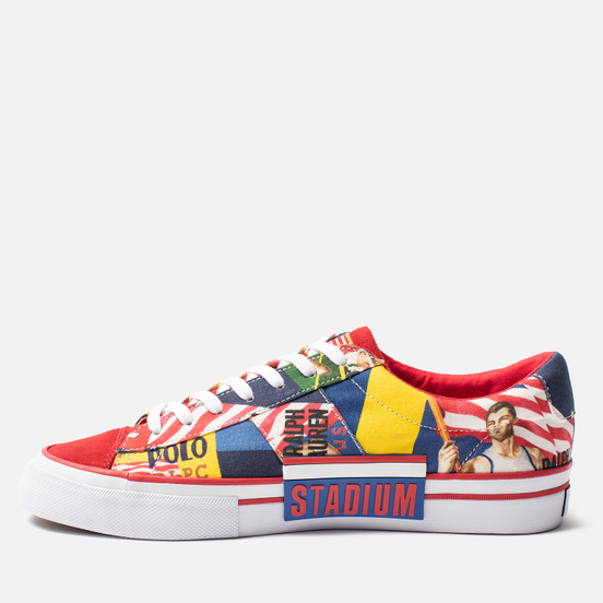 Мужские кеды Polo Ralph Lauren Sayer Collage Printed Canvas Multicolor