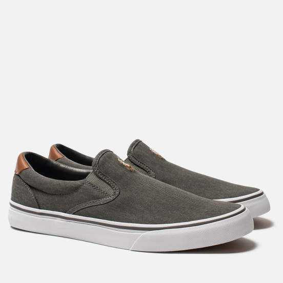 Мужские кеды Polo Ralph Lauren Thompson NE Washed Twill Black