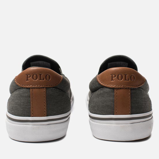 Мужские кеды Polo Ralph Lauren Thompson NE Washed Twill Black