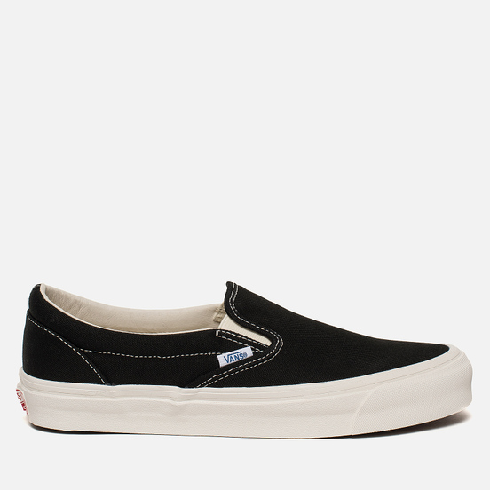 vans og slip on black white