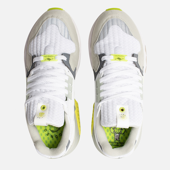 Мужские кроссовки adidas Consortium x Footpatrol ZX Torsion White/Solar Yellow/Ash Grey