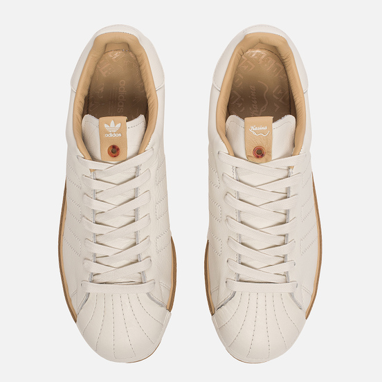 Мужские кроссовки adidas Consortium x Kasina Superstar Boost Bone White/Light Brown