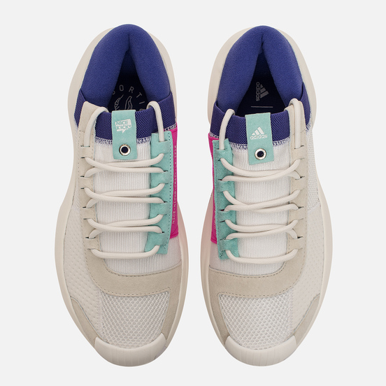 Мужские кроссовки adidas Consortium x Nice Kicks Crazy 1 ADV Core White/Off White/Energy Aqua