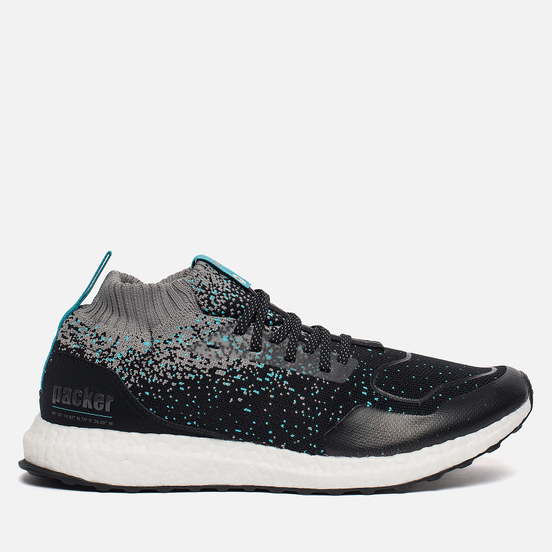 Мужские кроссовки adidas Consortium x Packer x Solebox Ultra Boost Mid Black/Grey