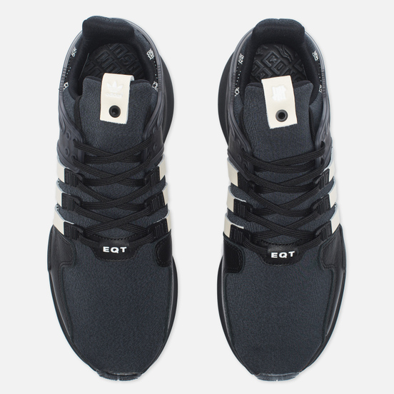 Мужские кроссовки adidas Consortium x Undefeated EQT Support ADV Core Black/Cream White/Dark Grey
