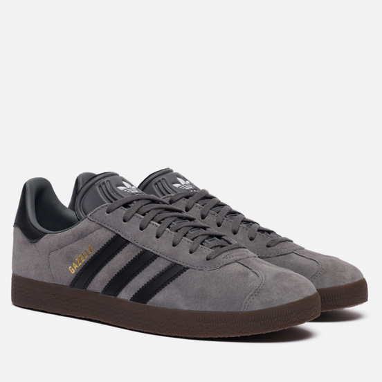 Мужские кроссовки adidas Originals Gazelle Grey/Core Black/Gum