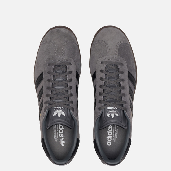 Мужские кроссовки adidas Originals Gazelle Grey/Core Black/Gum