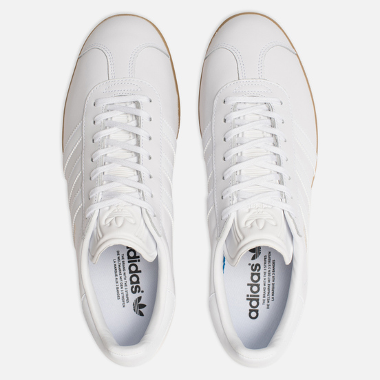 Мужские кроссовки adidas Originals Gazelle White/White/Gum