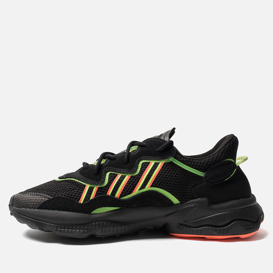 Кроссовки adidas Originals Ozweego Core Black/Solar Green/Hi-Res Coral