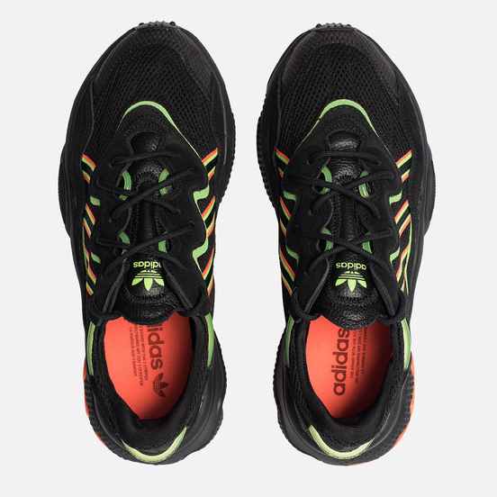 Кроссовки adidas Originals Ozweego Core Black/Solar Green/Hi-Res Coral